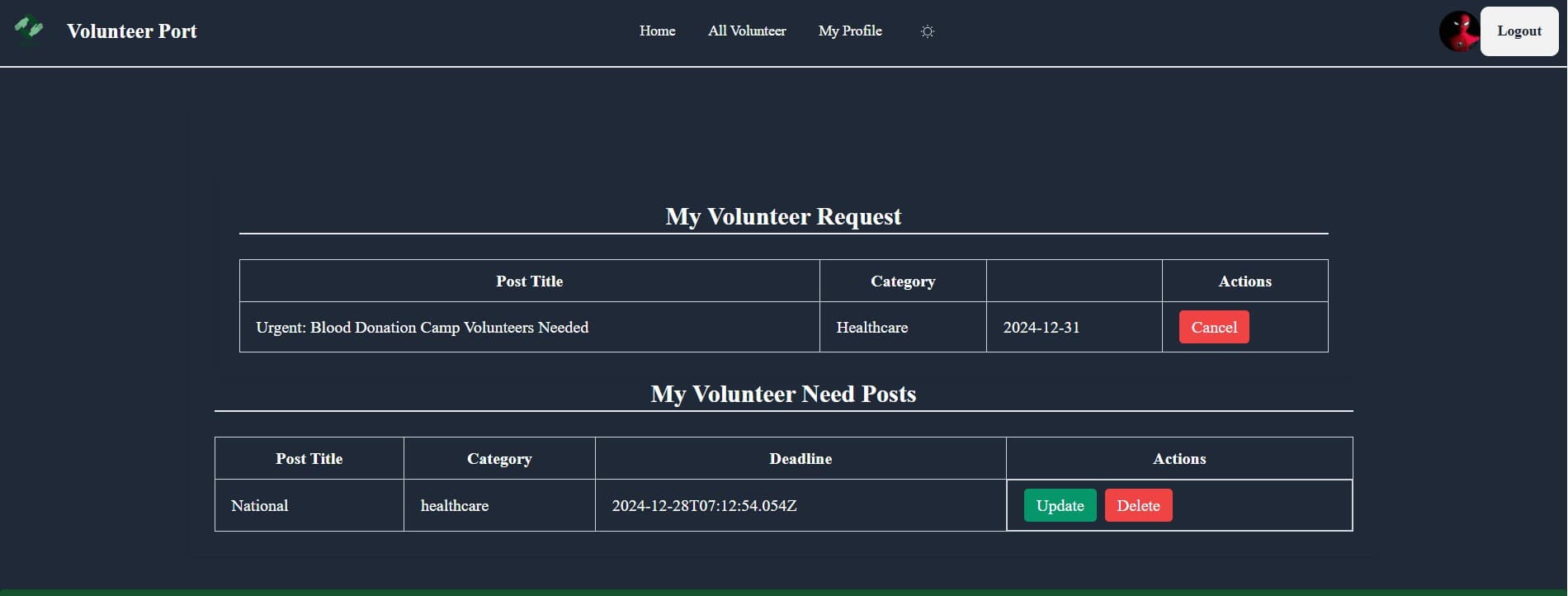 Volunteer Port screenshot 3